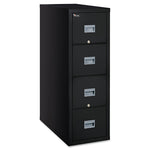 Patriot By Fireking Insulated Fire File, 1-Hour Fire Protection, 4 Letter-Size File Drawers, Black, 17.75" X 31.63" X 52.75"