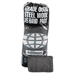 Industrial-Quality Steel Wool Hand Pad, #2 Medium Coarse, Steel Gray, 16/pack, 12 Packs/carton