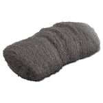 Industrial-Quality Steel Wool Hand Pads, #000 Extra Fine, Steel Gray, 16 Pads/sleeve, 12 Sleeves/carton