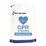 9-Piece CPR and Sprains Treatment Pack, 9 Pieces, Resealable Plastic Bag