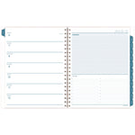 Glacier Weekly/Monthly Planner, Glacier Artwork, 11" x 9.25", Blue/Gray/Silver Cover, 12-Month (Jan to Dec): 2025