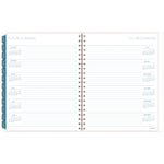Glacier Weekly/Monthly Planner, Glacier Artwork, 11" x 9.25", Blue/Gray/Silver Cover, 12-Month (Jan to Dec): 2025