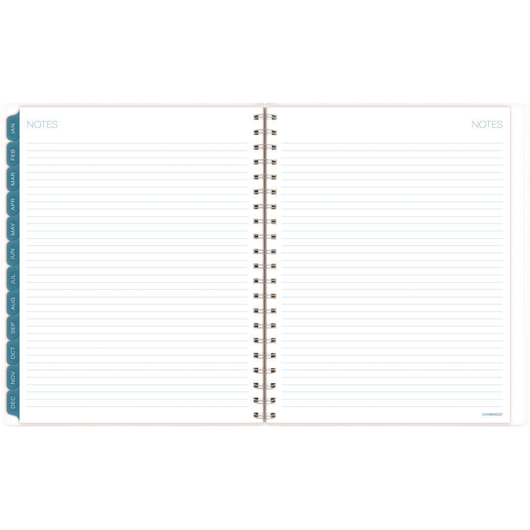 Glacier Weekly/Monthly Planner, Glacier Artwork, 11" x 9.25", Blue/Gray/Silver Cover, 12-Month (Jan to Dec): 2025