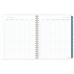 Glacier Weekly/Monthly Planner, Glacier Artwork, 11" x 9.25", Blue/Gray/Silver Cover, 12-Month (Jan to Dec): 2025