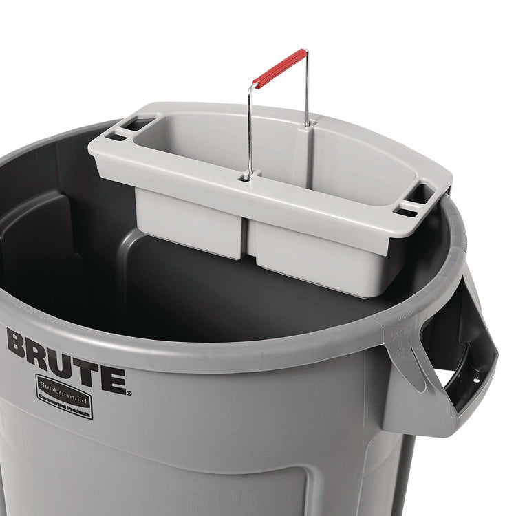 Maid Caddy, Two Compartments, 16 x 9 x 5, Gray