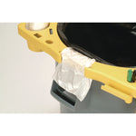 BRUTE Standard Brute Rim Caddy, Four Compartments, Fits 32.5" Diameter Cans, 26.5 x 6.75, Yellow