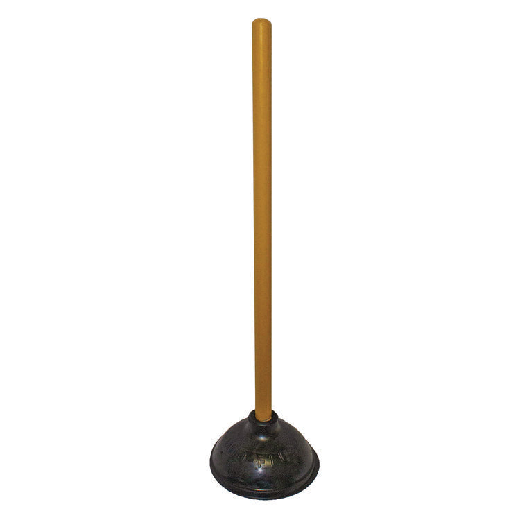 Plunger, 20" Wood Handle, 6" Dia