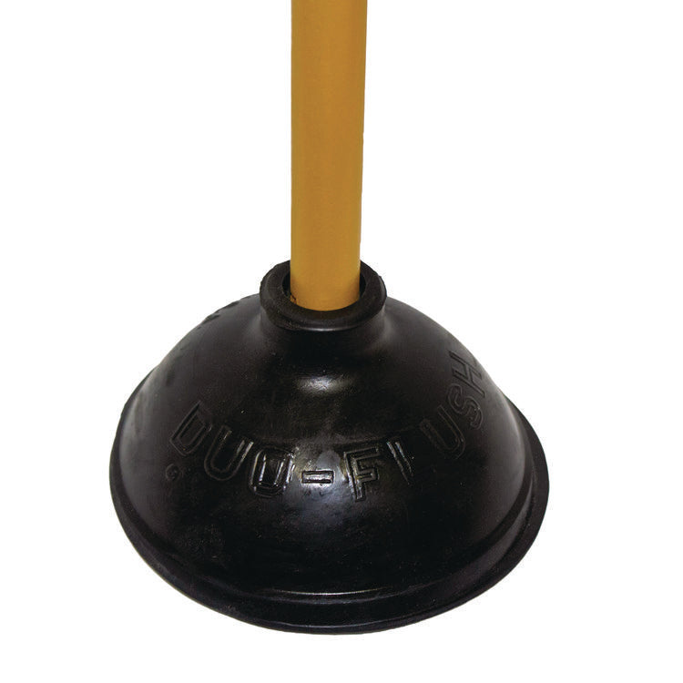 Plunger, 20" Wood Handle, 6" Dia