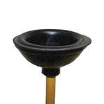 Plunger, 20" Wood Handle, 6" Dia