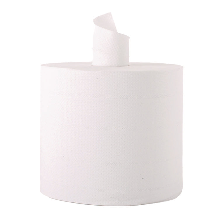 Center-Flow Perforated Paper Towel Roll, 7.3 x 15, White, 6 Rolls/Carton