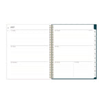 Greta Academic Year Weekly/Monthly Planner, Floral Artwork, 11.5 x 8, Green Cover, 12-Month (July-June): 2025 to 2026