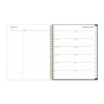 Greta Academic Year Weekly/Monthly Planner, Floral Artwork, 11.5 x 8, Green Cover, 12-Month (July-June): 2025 to 2026