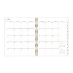 Gemma Academic Year Weekly/Monthly Planner, Geode Artwork, 11 x 8.5, Blue/Purple Cover, 12-Month (July to June): 2025 to 2026