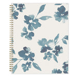 Bakah Blue Academic Year Weekly/Monthly Planner, Floral Artwork, 11 x 8.5, Blue/White Cover, 12-Month (July-June): 2025-2026