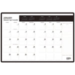 100% Recycled Deco Days Monthly Planner, 11 x 8.5, Black/Gold Cover, 12-Month (Jan to Dec): 2025