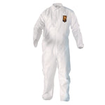 A20 Breathable Particle Protection Coveralls, Zip Front, Elastic Back, Wrists, Ankles, Large, White, 24/Carton