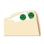 Printable Self-Adhesive Removable Color-Coding Labels, 0.75" dia, Green, 24/Sheet, 42 Sheets/Pack, (5463)