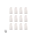 Micro-Gel Fingertips, Size 12, Large, Clear, 12/Pack