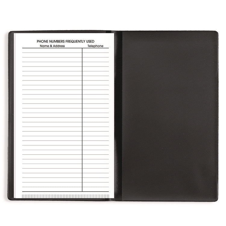 DayMinder Pocket-Sized Monthly Planner, Unruled Blocks, 6 x 3.5, Black Cover, 14-Month: Dec 2024 to Jan 2026