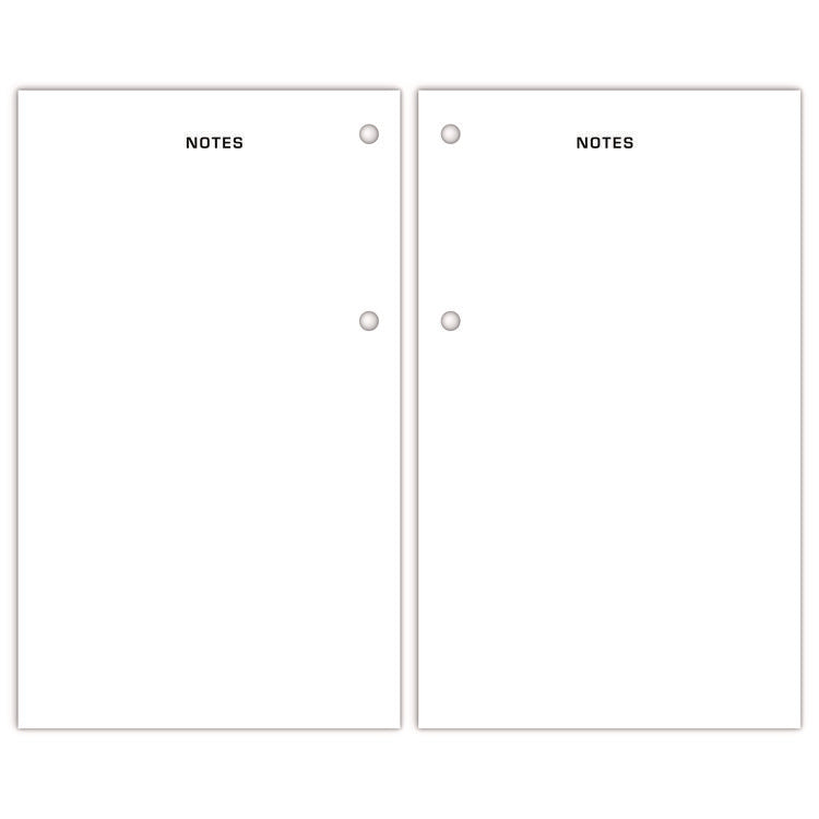 Two-Color Desk Calendar Refill, 3.5 x 6, White Sheets, 12-Month (Jan to Dec): 2025