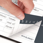 Daily Appointment Book with 15-Minute Appointments, One Day/Page: Mon to Sun, 8 x 5, Black Cover, 12-Month (Jan to Dec): 2025