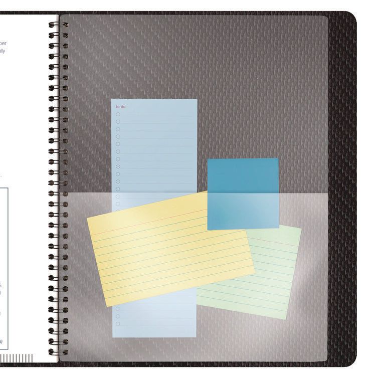 Contemporary Monthly Planner, Premium Paper, 11 x 9, Black Cover, 12-Month (Jan to Dec): 2025