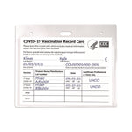 Secure Top Heavy-Duty Badge Holders, Horizontal, 4w X 3h, Clear, 25/pack