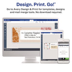 White Shipping Labels-Bulk Packs, Inkjet/laser Printers, 2 X 4, White, 10/sheet, 250 Sheets/box