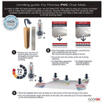 Cleartex Advantagemat Phthalate Free PVC Chair Mat for Low Pile Carpets, 36" w x 48" l, Clear