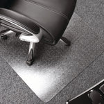 Cleartex Ultimat Polycarbonate Chair Mat for Low/Medium Pile Carpet, 35" w x 47" l, Clear