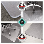 Cleartex Megamat Heavy-Duty Polycarbonate Mat For Hard Floor/all Carpet, 46 X 53, Clear