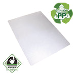 Cleartex Polypropylene Chair Mat for Carpets, 29" w x 46" l, Translucent