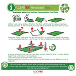 Cleartex Polypropylene Foldable Chair Mat for Carpets, 35" w x 46" l, Translucent