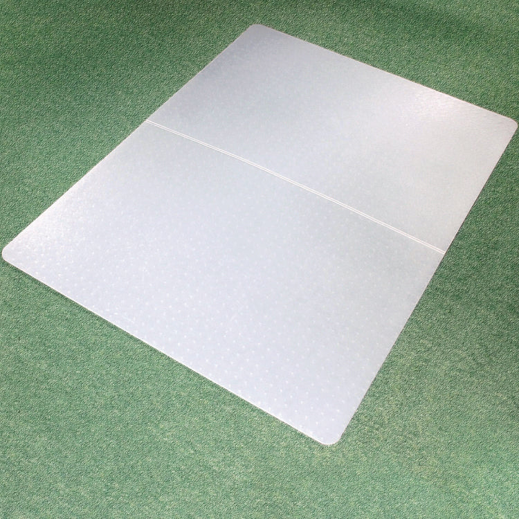 Cleartex Polypropylene Foldable Chair Mat for Carpets, 46 x 57, Translucent