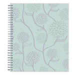 Rue Du Flore Monthly Planner, Floral Artwork, 10 x 8, Jade/Lavender Cover, 12-Month (Jan to Dec): 2025