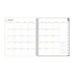 Rue Du Flore Monthly Planner, Floral Artwork, 10 x 8, Jade/Lavender Cover, 12-Month (Jan to Dec): 2025