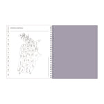 Rue Du Flore Monthly Planner, Floral Artwork, 10 x 8, Jade/Lavender Cover, 12-Month (Jan to Dec): 2025