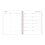 Joselyn Weekly/Monthly Planner, Floral Artwork, 11 x 8.5, Pink/Peach/Black Cover, 12-Month (Jan to Dec): 2025