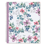 Laila Create-Your-Own Cover Weekly/Monthly Planner, Wildflower Artwork, 11 x 8.5, Purple/Blue/Pink, 12-Month (Jan-Dec): 2025