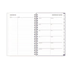 Laila Create-Your-Own Cover Weekly/Monthly Planner, Wildflower Artwork, 8 x 5, Purple/Blue/Pink, 12-Month (Jan to Dec): 2025