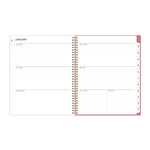 Fly By Frosted Weekly/Monthly Planner, Butterflies Artwork, 11 x 8.5, Blush/Pink Cover, 12-Month (Jan to Dec): 2025