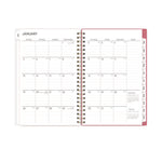 Fly By Frosted Weekly/Monthly Planner, Butterflies Artwork, 8 x 5, Blush/Pink Cover, 12-Month (Jan to Dec): 2025