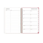 Fly By Frosted Weekly/Monthly Planner, Butterflies Artwork, 8 x 5, Blush/Pink Cover, 12-Month (Jan to Dec): 2025