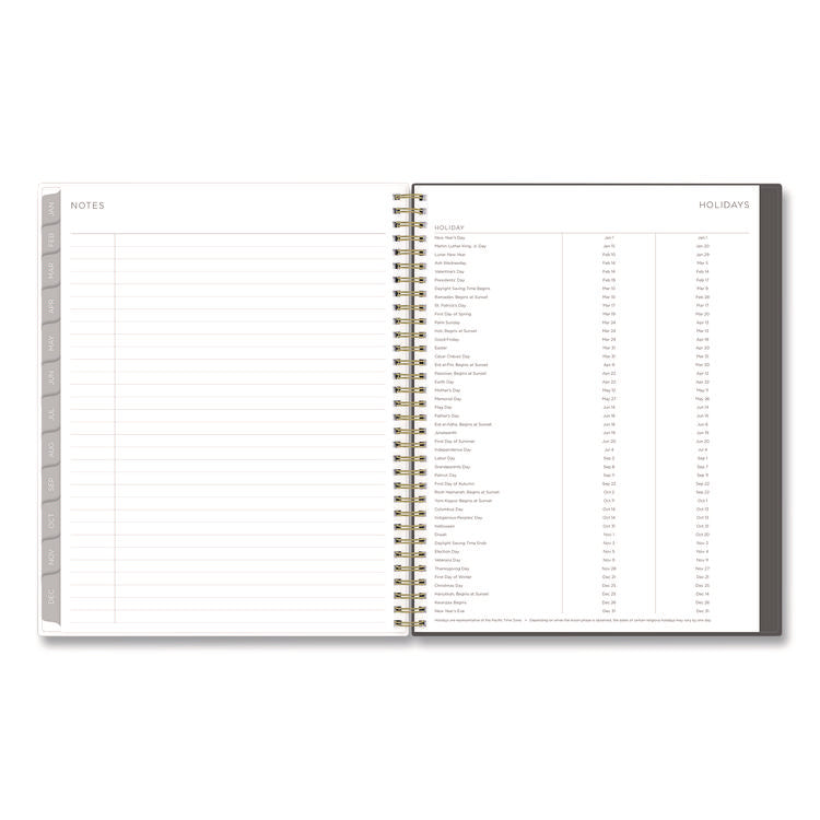 Kelly Ventura Midnight Garden Weekly/Monthly Planner, Floral Artwork, 11 x 8.5, Multicolor Cover, 12-Month (Jan to Dec): 2025