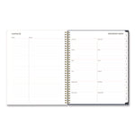 Ashlyn Weekly/Monthly Planner, Floral Artwork, 11 x 8.5, Navy/Multicolor Cover, 12-Month (Jan to Dec): 2025