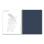 Ashlyn Weekly/Monthly Planner, Floral Artwork, 11 x 8.5, Navy/Multicolor Cover, 12-Month (Jan to Dec): 2025
