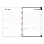 Ashlyn Weekly/Monthly Planner, Floral Artwork, 8 x 5, Navy/Multicolor Cover, 12-Month (Jan to Dec): 2025