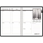 Black-on-White Photo Weekly Appointment Book, Landscape Photography, 11 x 8.5, Black Cover, 12-Month (Jan to Dec): 2025