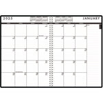 24/7 Recycled Daily Appointment Book/Monthly Planner, 10 x 7, Black Cover, 12-Month (Jan to Dec): 2025