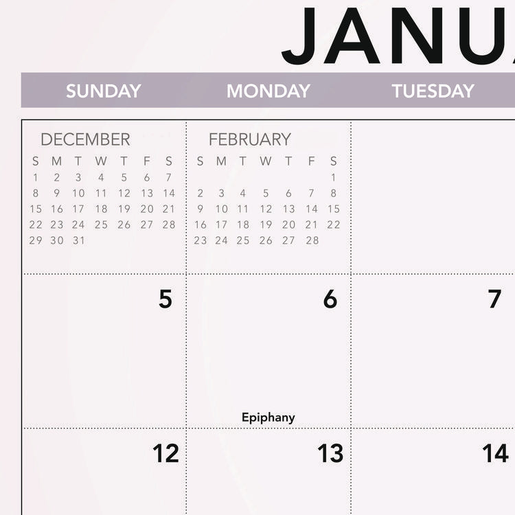 Landscape Monthly Wall Calendar, Landscapes Photography, 12 x 12, White/Multicolor Sheets, 12-Month (Jan to Dec): 2025